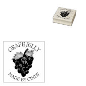 Grape Jam Jelly Fruit Pslaat Homemade in blik van Rubberstempel (Gestempeld)