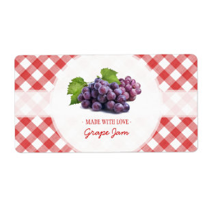 Grape Jam Jelly label