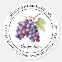 Grape Jam Modern label