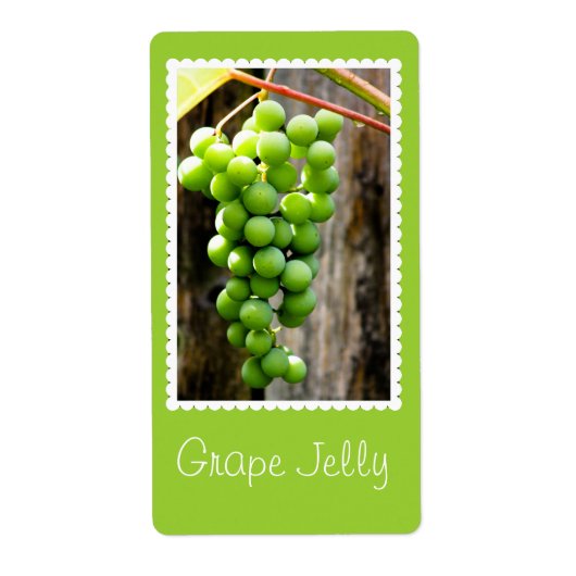 Grape Jelly bliklabel Etiket (Voorkant)