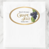 Grape Jelly Label Gold Border (Tas)