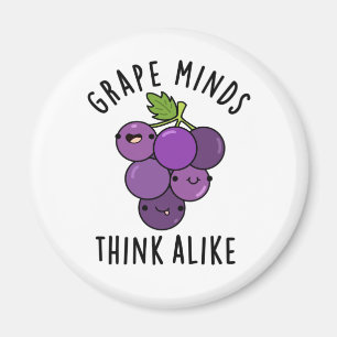 Grape Minds denken aan grappige fruitpun Magneet