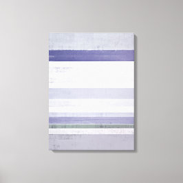 'Grape' Paarse en Grijze Abstracte Art Canvas Prin Afdruk