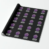 Grape Scott Funny Fruit Grape Pun Dark BG Cadeaupapier (Uitgerold)