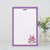 Grape Truffle Bunny Briefpapier (Staand voorkant)