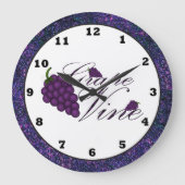 Grape Vine Kitchen-klok Grote Klok (Voorkant)
