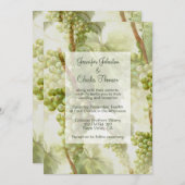 Grape Vines Winery Thmed Wedding Kaart (Voorkant / Achterkant)