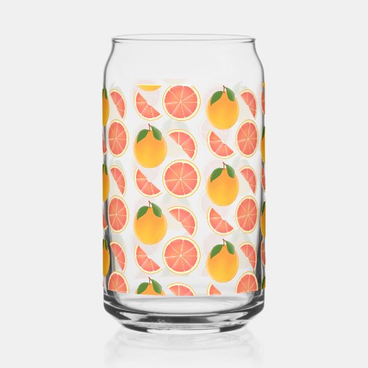 Grapefruit Blikvorm Glas (Voorkant)