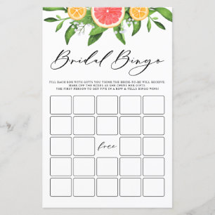 Grapefruit Bridal Bingo Summer Vrijgezellenfeest G