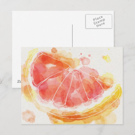 Grapefruit Briefkaart (Voorkant / Achterkant)