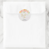 Grapefruit Citrus Bruiloft Dank U Sticker (Tas)