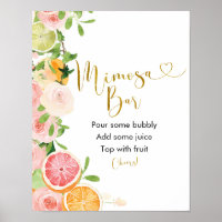 Grapefruit Citrus Bruiloft Mimosa Bar Bord
