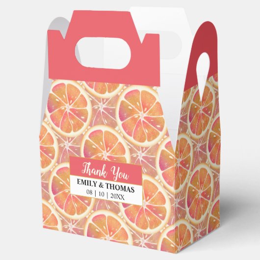 Grapefruit Citrus Fruit Slice | Cocktailparty Bedankdoosjes (Geopend)