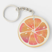 Grapefruit Citrus Fruit Slice Sleutelhanger (Voorkant)