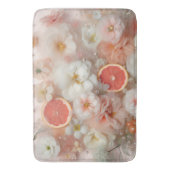 Grapefruit en bloemen Abstract Badmat (Voorkant Verticaal)