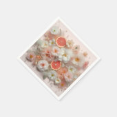 Grapefruit en bloemen Abstract Servet (Hoek)