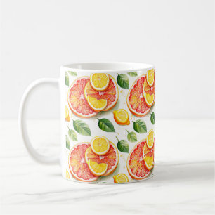 Grapefruit en citroenen Summer Vibes Koffiemok