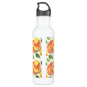 Grapefruit en citroenen Waterverf Citrus Waterfles (Achterkant)