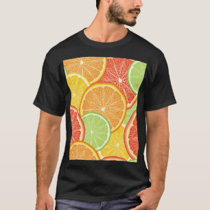 Grapefruit en oranje abstracte achtergrond. t-shirt