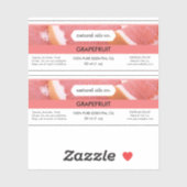 Grapefruit Essential Oils Geur Flesetiket Sticker (Vel)