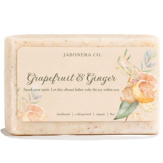 Grapefruit Ginger Handmade Soap Label Sticker