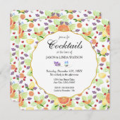 Grapefruit Lemon Sinaasappel Citrus Fruitmix Cockt Kaart (Voorkant / Achterkant)