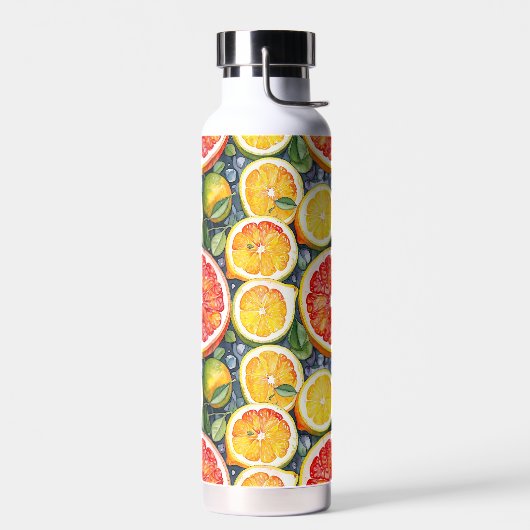 Grapefruit, limoenen en citroenen Citrus thema Waterfles (Links)