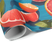 Grapefruit sappig Rainbow Custom Pattern Cadeaupapier (Rol Hoek)
