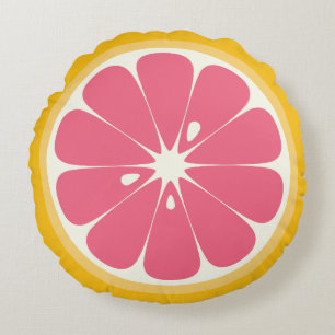 Grapefruit Slice Rond Kussen
