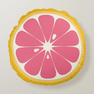 Grapefruit Slice Rond Kussen