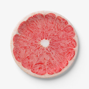 Grapefruit Slice Summer Party Paper Borden Papieren Bordje