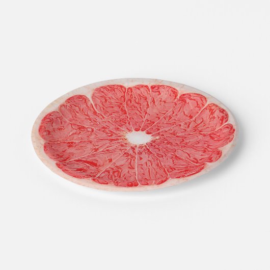 Grapefruit Slice Summer Party Paper Borden Papieren Bordje (Gekanteld)