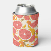 Grapefruit Slices met Bladeren Blikjeskoeler (Blikje Voorkant)