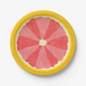 Grapefruit Summer Party Fruit Slice Papieren Bordje (Voorkant)