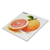 Grapefruit Tegeltje (Zijkant)