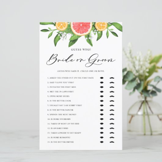 Grapefruitsap of Vrijgezellenfeest (Staand voorkant)