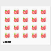 Grapefruitsap Ronde Sticker (Vel)