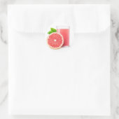 Grapefruitsap Ronde Sticker (Tas)