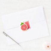 Grapefruitsap Ronde Sticker (Envelop)