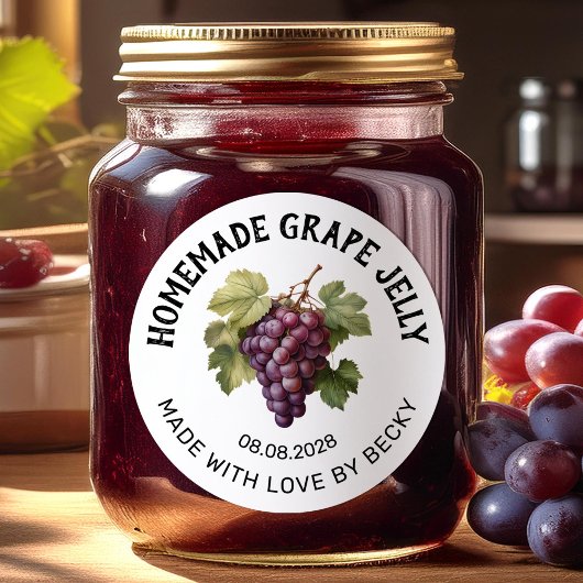 Grapejam inmaaksticker ronde sticker
