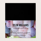 Grapes Sommelier Visitekaartjes (Buitenkant ongevouwen)