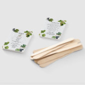 Grapes Vineyard Greek Island Wedding Programme Handwaaier (Niet-gemonteerd)