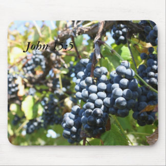 Grapes Vineyard John 15:5 Mousepad Muismat