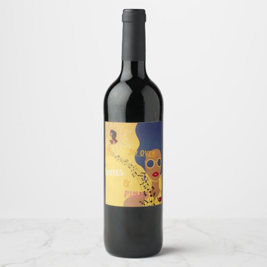 Grapesap geïnspireerd wijn etiket (Voorkant)