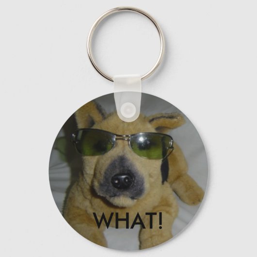Grapeshond met Bril Sleutelhanger (Voorkant)