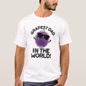 Grapest pap in de wereld grappige fruitpun t-shirt (Voorkant)