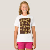 Grapevine Background Girls T-Shirt (Voorkant volledig)