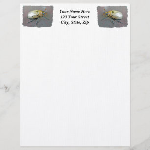 Grapevine Beetle (Pelidnota punctata) Letterhead Persoonlijk Briefhoofd