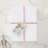 Grapevine Elegant bruiloft Dank u | wijngaard Cadeaulabel (Met Touw)