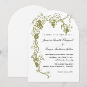 Grapevine Elegant Vineyard Wedding | Italië Kaart (Voorkant / Achterkant)